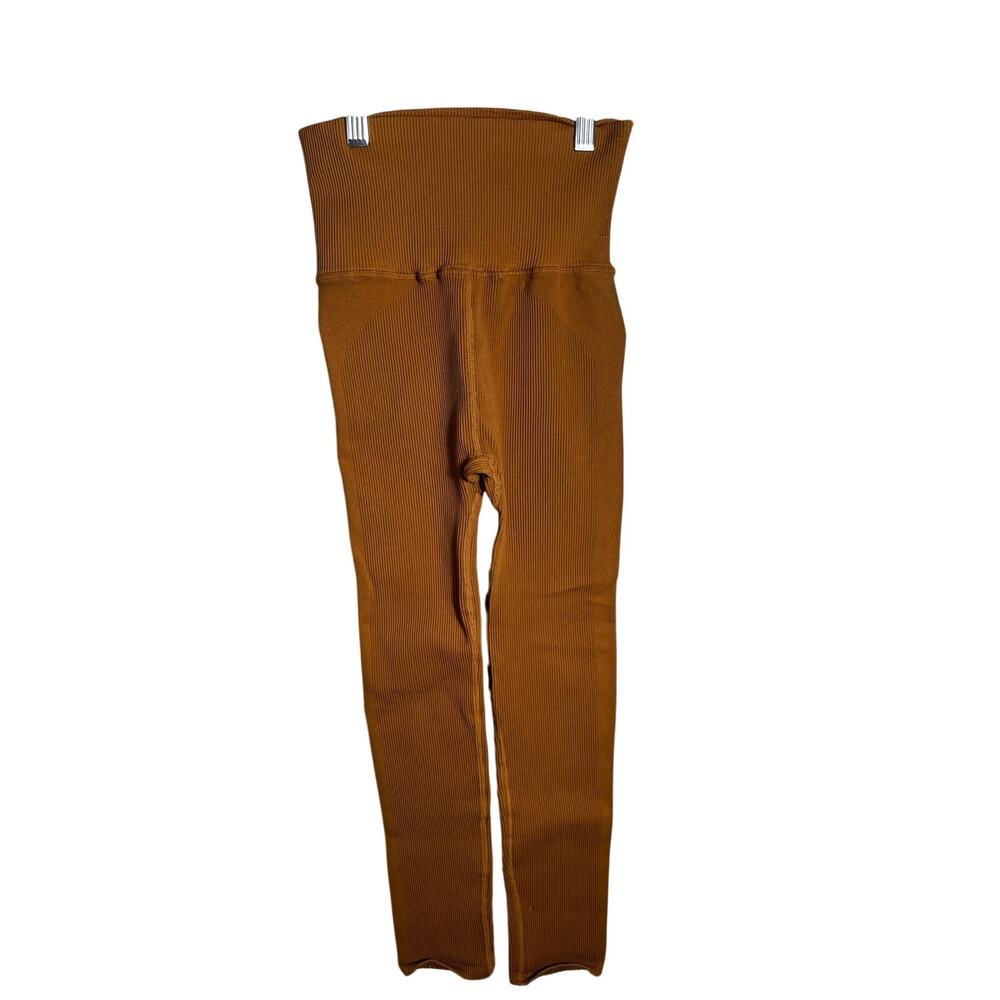 Free People Movement leggings size M high rise gold/brown fall